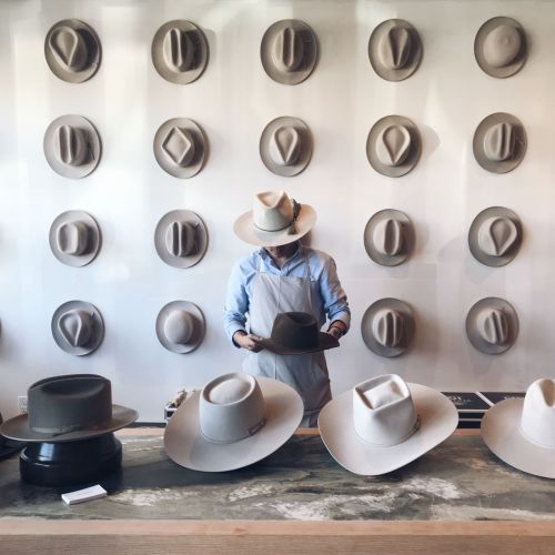 unsubconscious:Custom Stetson hat shop at Maufrais in Austin, Texas. Photo by Ruben Saucedo.