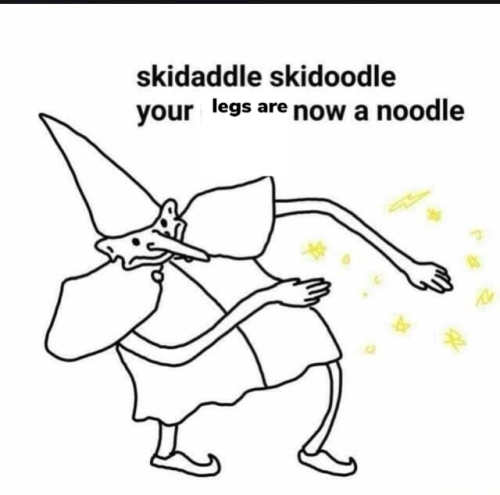 mybonesandfat: ✨reblog to get skinny legs✨ ignore and the wizard will skidaddle over your skidoodles