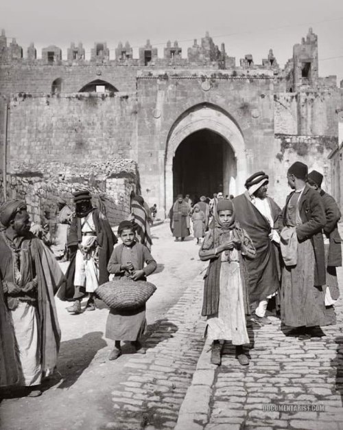 The Damascus Gate, Jerusalem, Palestine,