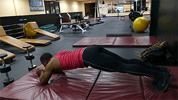 redwoodgym:  Done up my core today for a change with some body weight workouts. Not