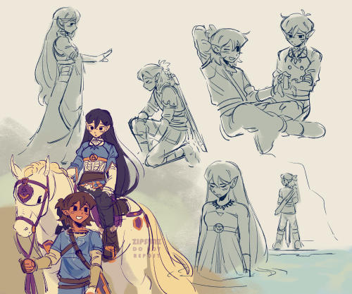 I've Been Playing Totk Nonstop So I Thought It Would Be Fun To Make A Little Sunkel Au For Botw... Featuring