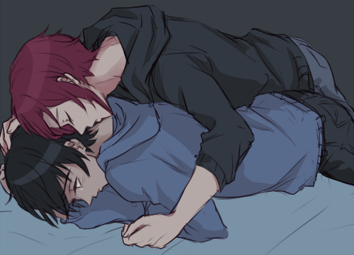 sexuallyfrustratedshark: 9.) Rinharu kiss on the neck, requested by slytherinsecretwifi, chibimine, 