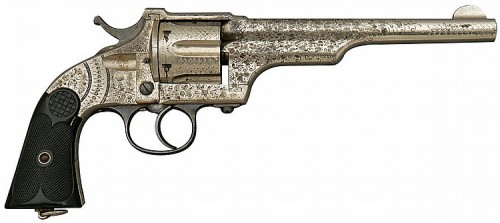 Factory engraved Merwin and Hulbert large frame double action revolver, circa 1870&rsquo;s - 1880&rs