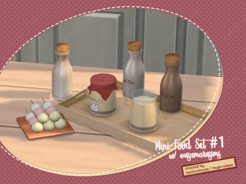 Mini Food Set #1A random and simple little food set done with @usamarusims.CoffeeAll LODsPolys: 2106