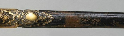 art-of-swords: Parade Sword with Scabbard Maker: hilt made by Johann Stroblberger, German (active Munich) Dated: circa 1825 Culture: German Place of Origin: made in Munich, Germany Medium: steel, engraved and gilded; cast brass, steel gilded with silver;