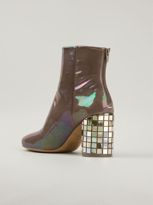 sagittairy: Maison Martin Margiela iridescent ankle boots {x}