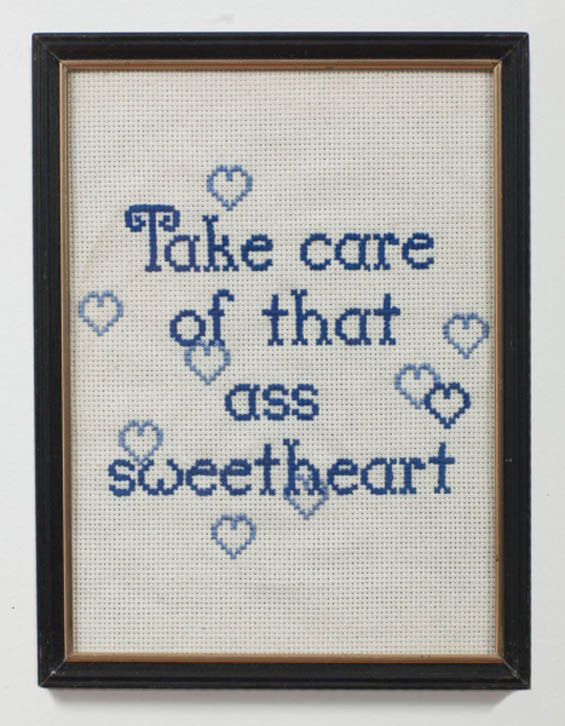 nyctaeus:  Elana Adler, ‘You Are My Duchess’, 2014 The artist embroiders men’s