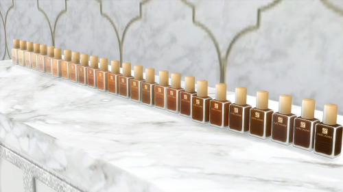 platinumluxesims: Estée Lauder Double Wear Deco Foundation First CC of the month Comes in 26 Swatche