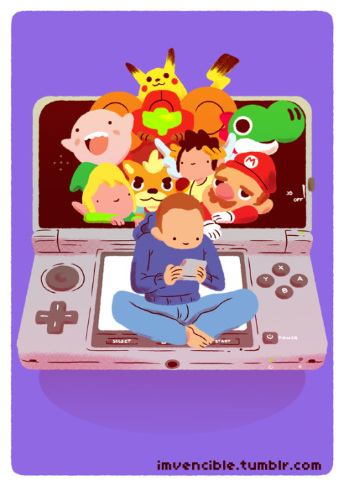 tinycartridge:   Raised by Nintendo handhelds. This is what we’re about. Credit to illustrator/comic maker Afonso Ferreira for capturing the portable gamer’s life growing up (and Mario’s increasing annoyance as the years go by).  BUY Nintendo 3DS