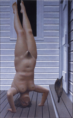 16chakras:  Headstand by Canadian Artist Alex Colville (1920-2013) 