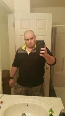 chubsrule: gulobear:  stephencub:  I got a new haircut boys! Did it myself, never shaved my head before. Feelin kinda sexy for a change! What do you think??  Always sexy! ;)   Mmmmm. Slurp 