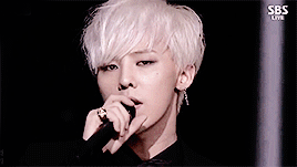 SINCE 88 — G-Dragon with platinum hair for okjiyong