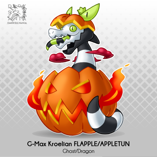 Kroelian APPLINGhost/DragonThe Pumpkin PokemonAbilities: Harvest/Unnerve - Heatproof (HA)Dex: "It Makes