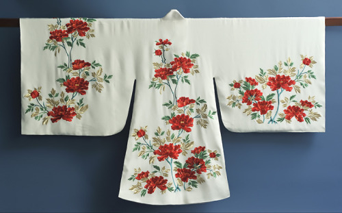 mingsonjia:Qinghuige Hanfu (Pifeng Red&White with tree peony embroidery)