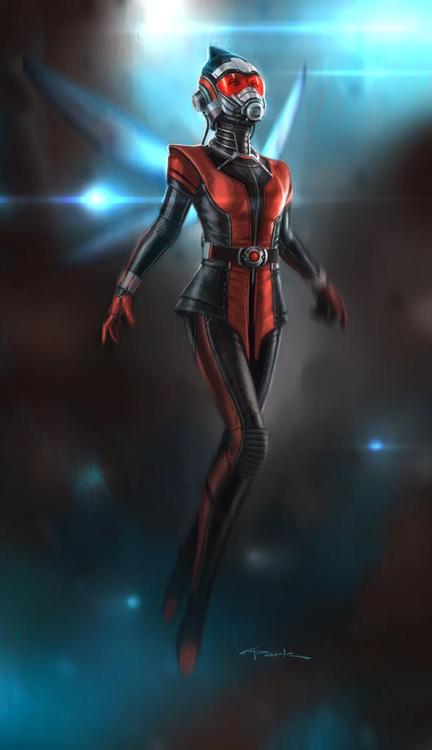 themarvelupdate: A new look at the original Wasp design from Andy Park!