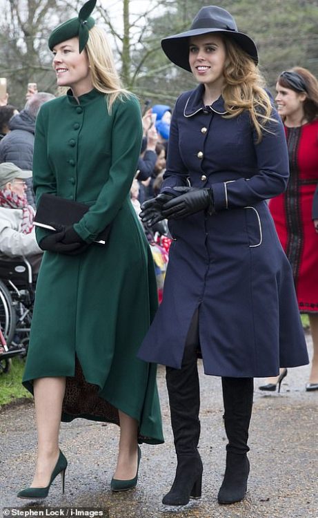 onemoreblogaboutroyals: The Queen and members of the British Royal Family attend the Christmas Day s