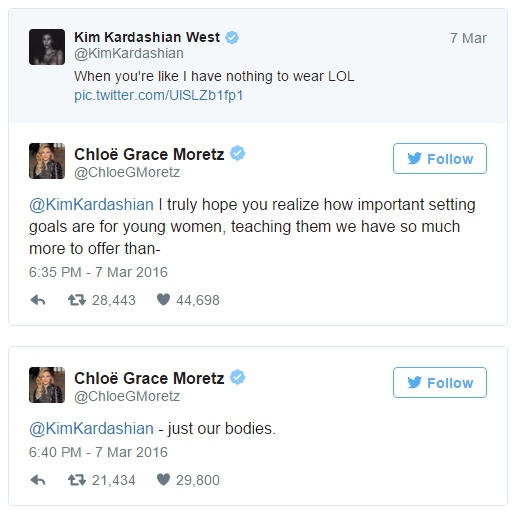 mikehuchard:  In a world where nudity is used for attention, I applaud Chloe Moretz