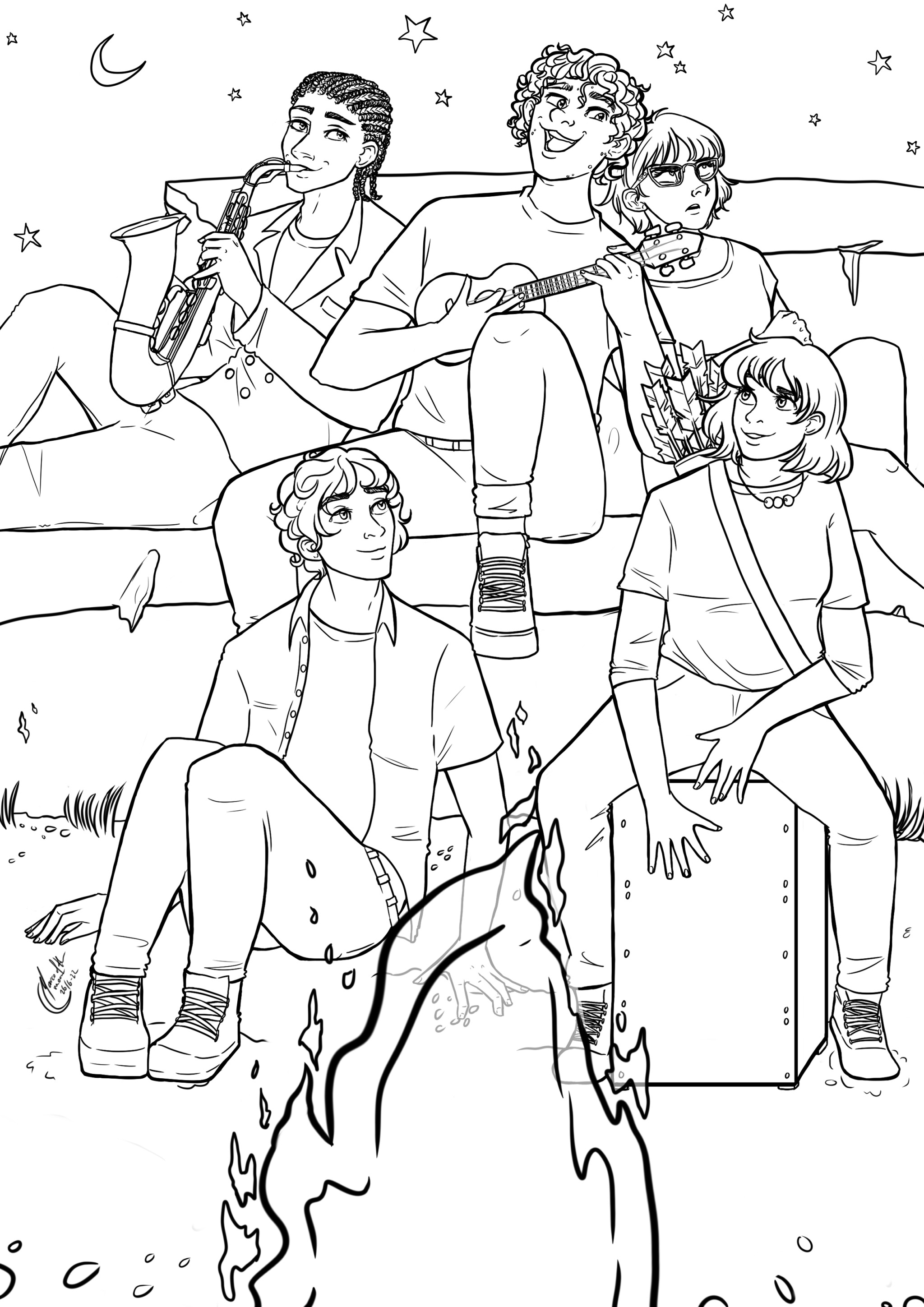 coloring page tumblr