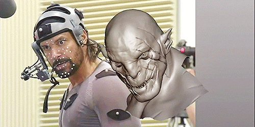 gamerdomme:  Orc face motion capture. Source: http://www.reddit.com/user/Ze-skywalker