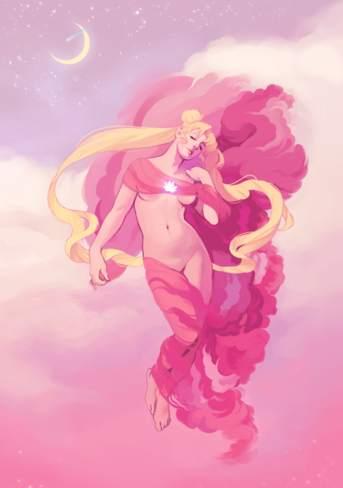 ai-em-maes:After a week of retouching, this Sailor Moon piece is finally ready for the print shop