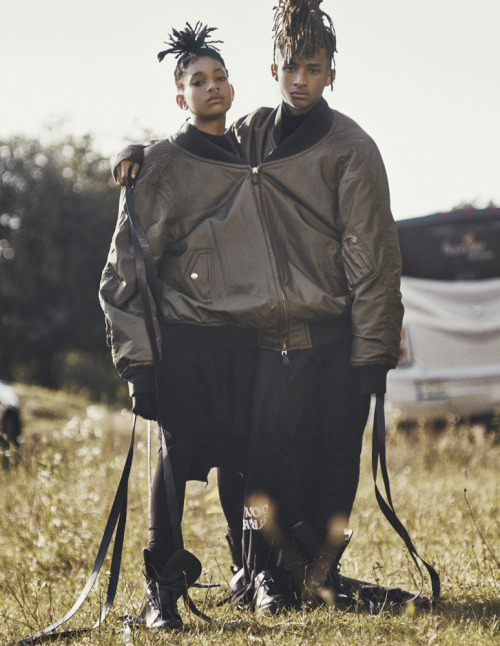 princessakuba:  celebritiesofcolor:  Jaden and Willow Smith for Interview Magazine  I love them 