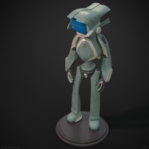 Hard Surface Modeling 2 Final - Canti!Textures are temporary tho, I’ll get back to him someday