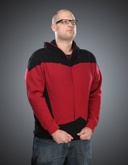 laughingsquid:  Star Trek: The Next Generation Uniform Tops as Hoodies 