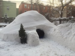 mymodernmet:  Man Builds Winter Storm Jonas Igloo and Lists It on Airbnb for 赨 a Night