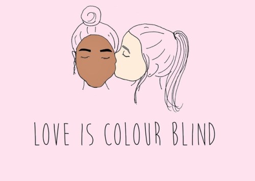 itslikeibelong:  Sketch of me and my girlfriend because we’ve always wanted to be an equality 