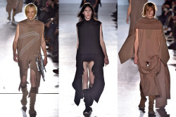 whetwillie:   FASHION FORWARD: Dress for the job you want.  To lose. (Rick Owens “Sphinx” 2015) 