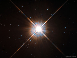 traverse-our-universe:Proxima Centauri, the closest star to our very own sun, is nestled in the Alpha Centauri star system. Read more at APOD/NASA; credit: ESA/Hubble &amp; NASA  