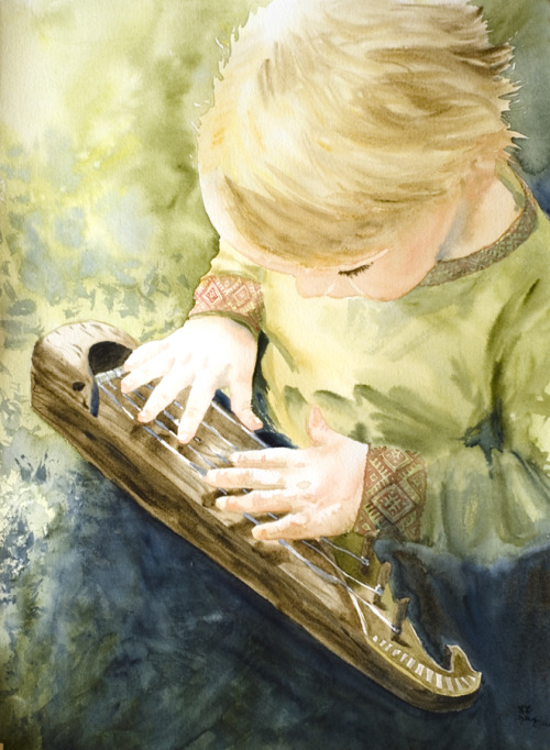 sturmfurie:Kantele is a Finnish traditional plucked string instrument of the zither family. Acc