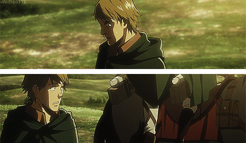 marcobottd:  12 days of SNK ⇀ day 4: a scene that made you cry (3/3)  This proves that they were alive. To me, at least.  