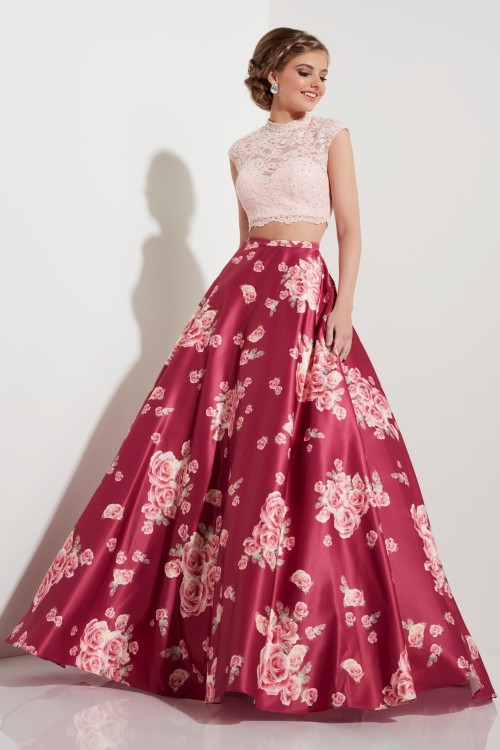  Floral A Line Studio 17 Skirt 12603 (delogoed)