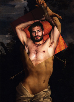 hatecrimes-deactivated20160925: Jamie Dornan by Mert &amp; Marcus for Interview June/July 2014 x The Martyrdom of Saint Sebastian by Guido Reni (1616)