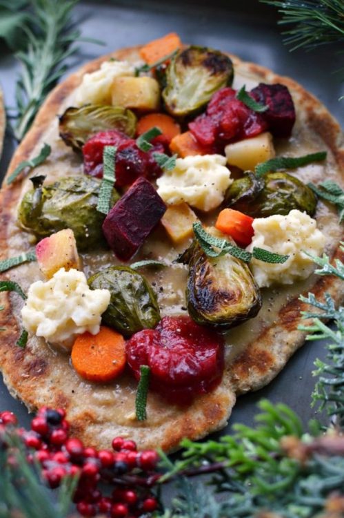 Vegan Cherry Tomato Ricotta FlatbreadsVegan Buffalo Jackfruit &amp; Broccoli Rabe FlatbreadVegan