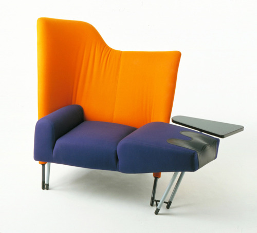 Paolo Deganello, chair or chaise-longue Torso, 1982. Made by Cassina.