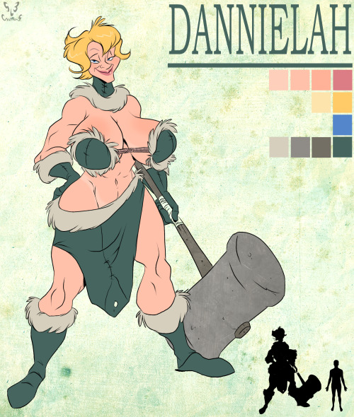 slbcreations:  Dannielah the Giantess, Or Danni. The strong and tough warrior from the mountain, but she’s a lovingly maternal woman. Also a formidable blacksmith.  Well…I’m at a loss for word. Would love to meet her.  :D