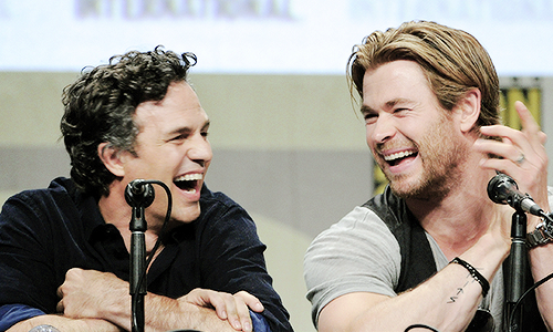 nerdthor-deactivated20160425:  The Avengers 2 men at the SDCC 2014 panel 