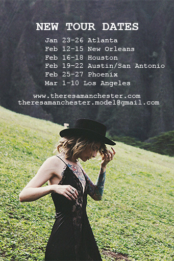 NEW TOUR DATES - if you&rsquo;re in the southern part of the US, please contact