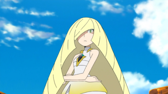 pokemon-universes:  I LOVE ANIME LUSAMINE In anime version, it seems a caring mother and loves her children. Unlike her game version.She very much loves her children and it will do anything to protect themI get why she baby lillie so much. Imagine how