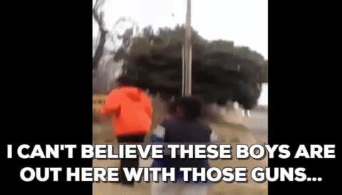 Man Pays Kids With Realistic Looking Toy Guns To Go Back Inside Their House, Warns