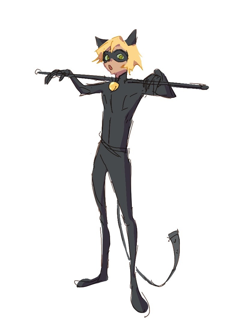 How To Draw Cat Noir | Miraculous: Tales Of Ladybug & Cat Noir - YouTube