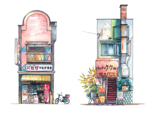 archatlas: Tokyo Storefronts by Mateusz UrbanowiczIn the words of the artist Mateusz Urbanowicz