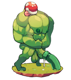 floatiesoda:  I needed ideas to draw and there’s tiny piranha plant in my room so i was like why not lmao