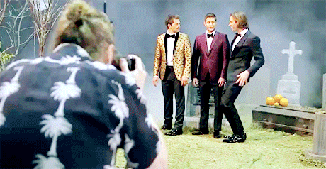 jensen-jay:   Misha Collins, Jensen Ackles and Jared Padalecki - EW cover shoot (x)
