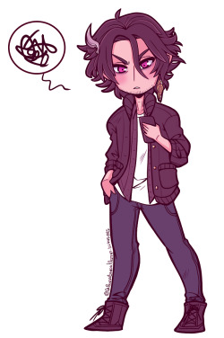 destiny-islanders:  Timeskip Noctis in casual wear for @dandyligerburningbright, who won fourth place in my 15k doodle giveaway. Thanks for participating and helping to spread positivity in fandom! :&gt;(This used to be a colorful outfit, but… c’mon.