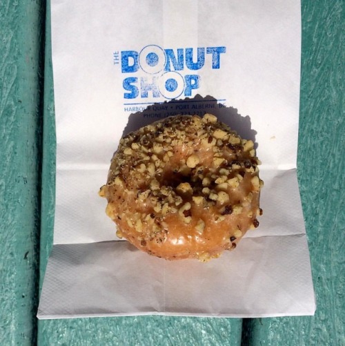 Every time I go through Port Alberni I have to get a doughnut from the donut shop. This one is maple