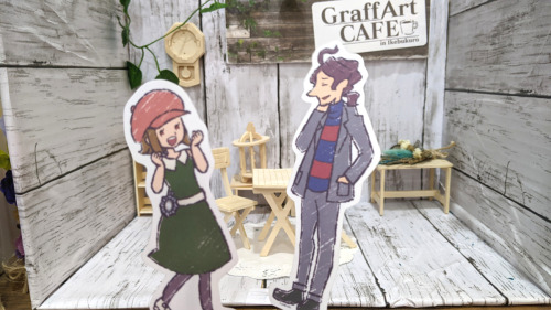 I went to the Layton Collaboration Cafe on March 23 !https://twitter.com/GraffartC/status/1499294336