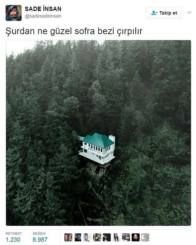 Şurdan ne güzel sofra bezi çırpılır